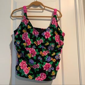 Swimsuits for all floral swim top NWT